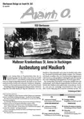 Oberhausener Beilage zur Avanti 245, Juni 2016 Oberhausener Beilage zur Avanti 245, Juni 2016