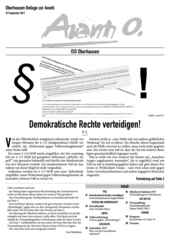 Oberhausener Beilage zur Avanti, September 2017. Oberhausener Beilage zur Avanti, September 2017.