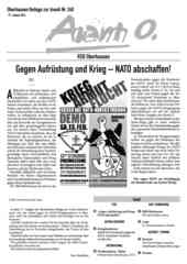 Oberhausener Beilage zur Avanti 240, Januar 2016 Oberhausener Beilage zur Avanti 240, Januar 2016