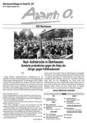 Oberhausener Beilage zur Avanti 248/249, Oktober/November 2016 Oberhausener Beilage zur Avanti 248/249, Oktober/November 2016