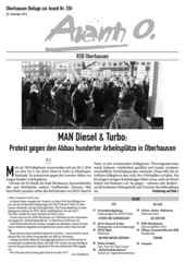 Oberhausener Beilage zur Avanti 250, Dezember 2016 Oberhausener Beilage zur Avanti 250, Dezember 2016