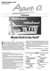 Oberhausener Beilage zur Avanti, Januar/Februar 2017. Oberhausener Beilage zur Avanti, Januar/Februar 2017.