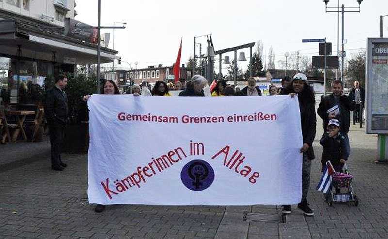 Demo zum Internationalen Frauentag am 11. März in Oberhausen-Sterkrade. Foto: ACW