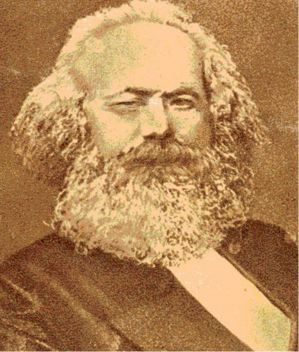 Karl Marx – verfremdet von Bernd Köhler.