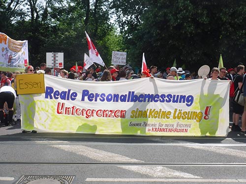 Protest bei der Gesundheitsminister*innen-Konferenz in Leipzig, 5. Juni 2019. Foto: Avanti O.